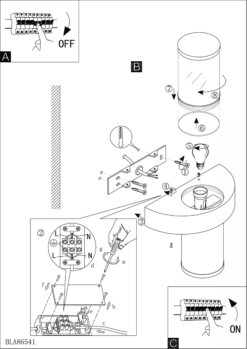 Page n°1 - Manuel utilisateur Eglo Beverly