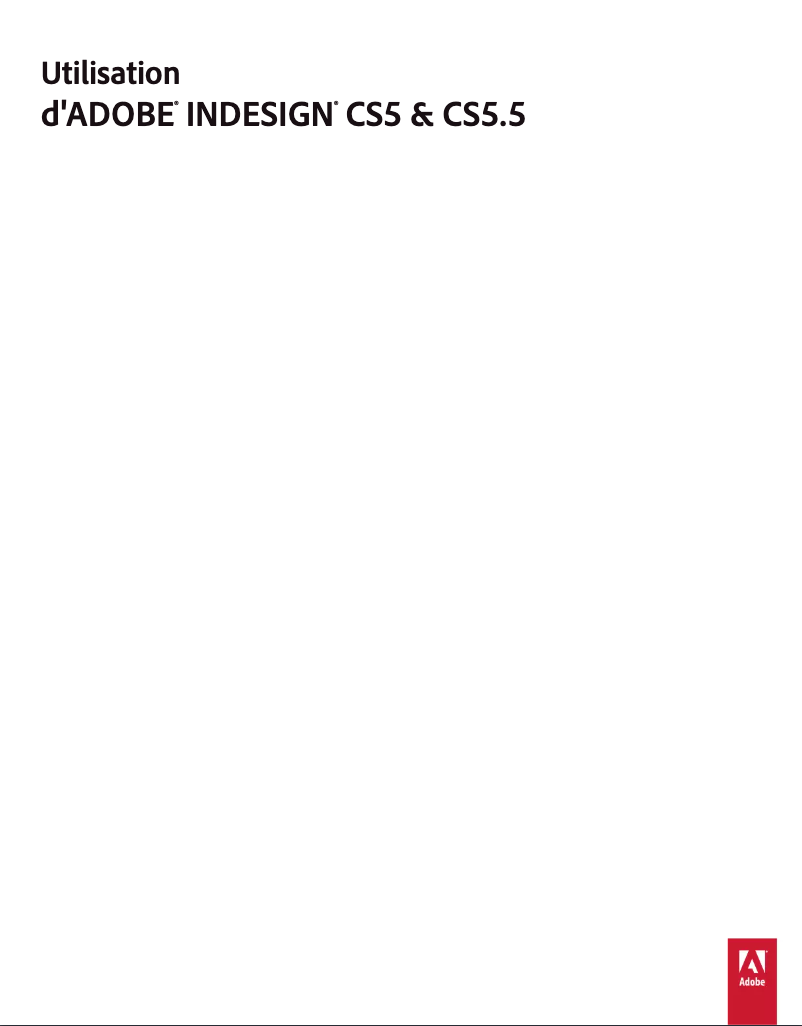 Page n°1 - Manuel utilisateur Adobe InDesign CS5.5