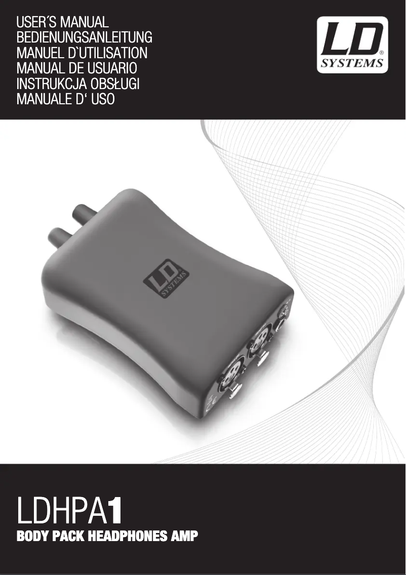 Page n°1 - Manuel utilisateur LD Systems LDHPA1