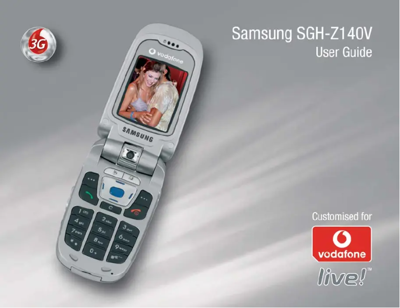 Page n°1 - Manuel utilisateur Samsung SGH-Z140