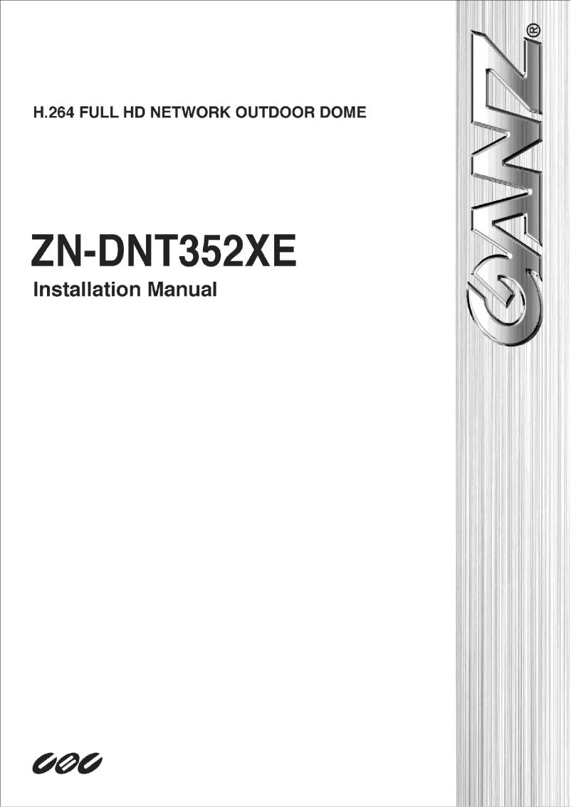 Page n°1 - Manuel utilisateur Ganz PixelPro ZN-DNT352XE