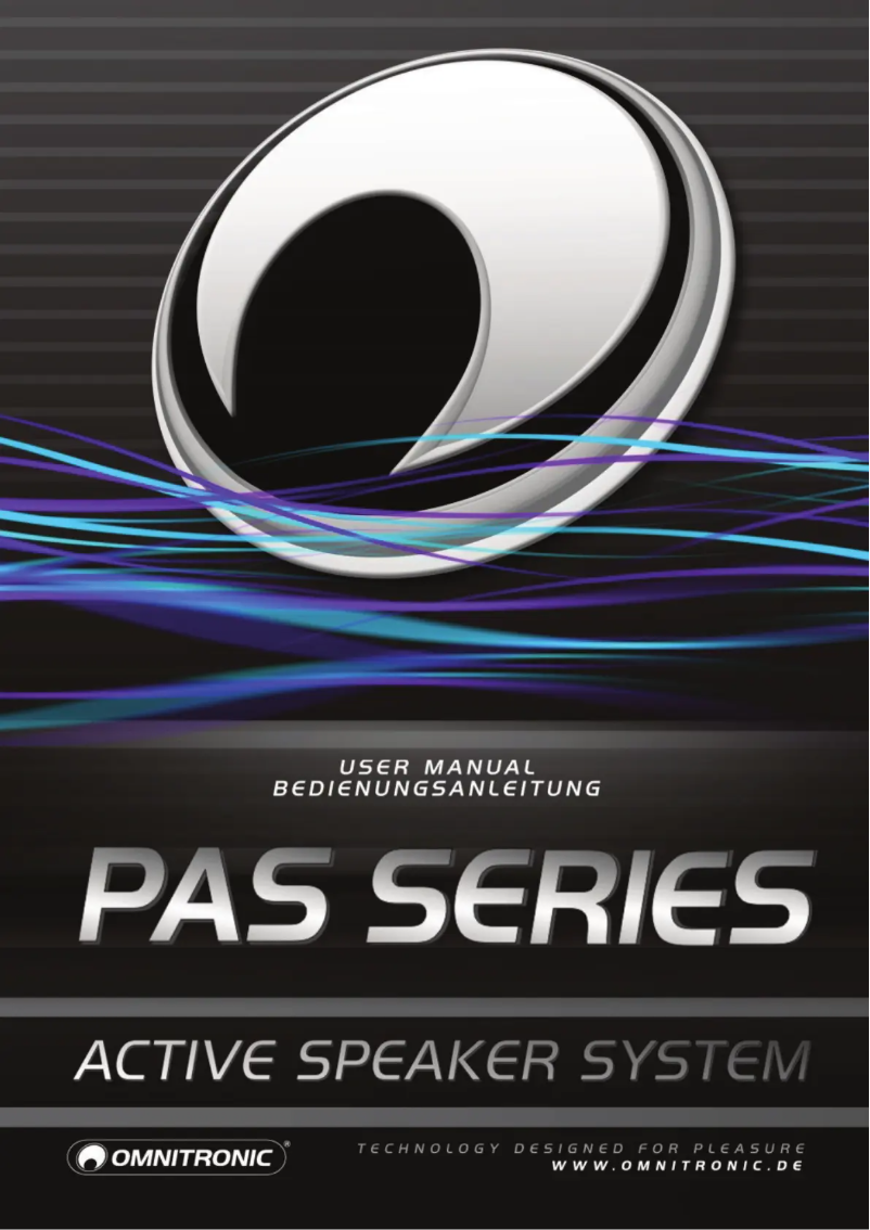 Page 1 de la notice Manuel utilisateur Omnitronic PAS-208A MK3