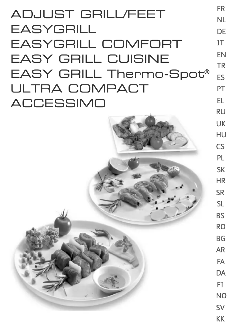 Page 1 de la notice Manuel utilisateur Tefal EasyGrill CB2100