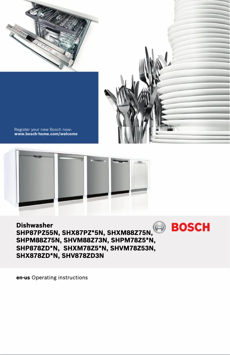 Page 1 de la notice Manuel utilisateur Bosch SHVM88Z73N