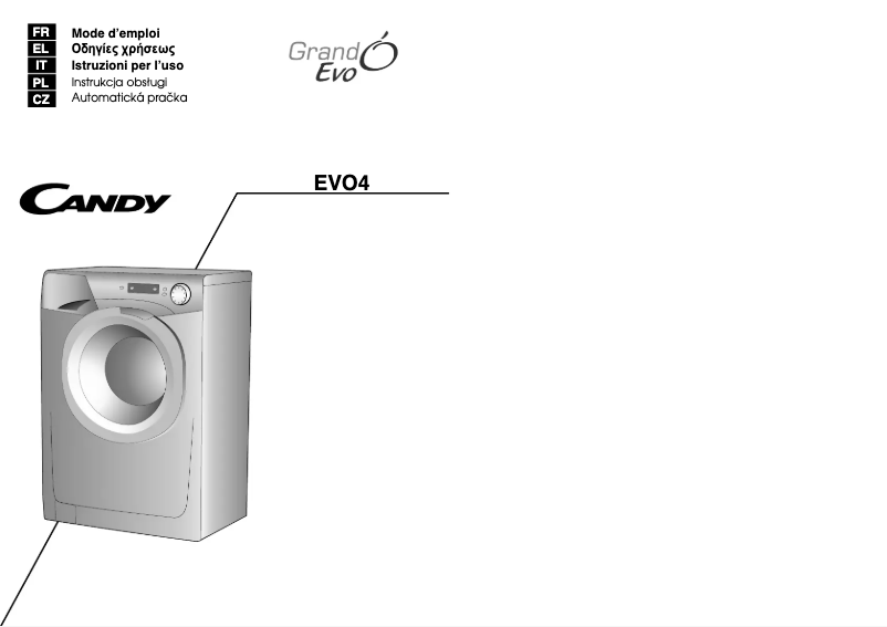 Page n°1 - Manuel utilisateur Candy EVO4 1072D-S