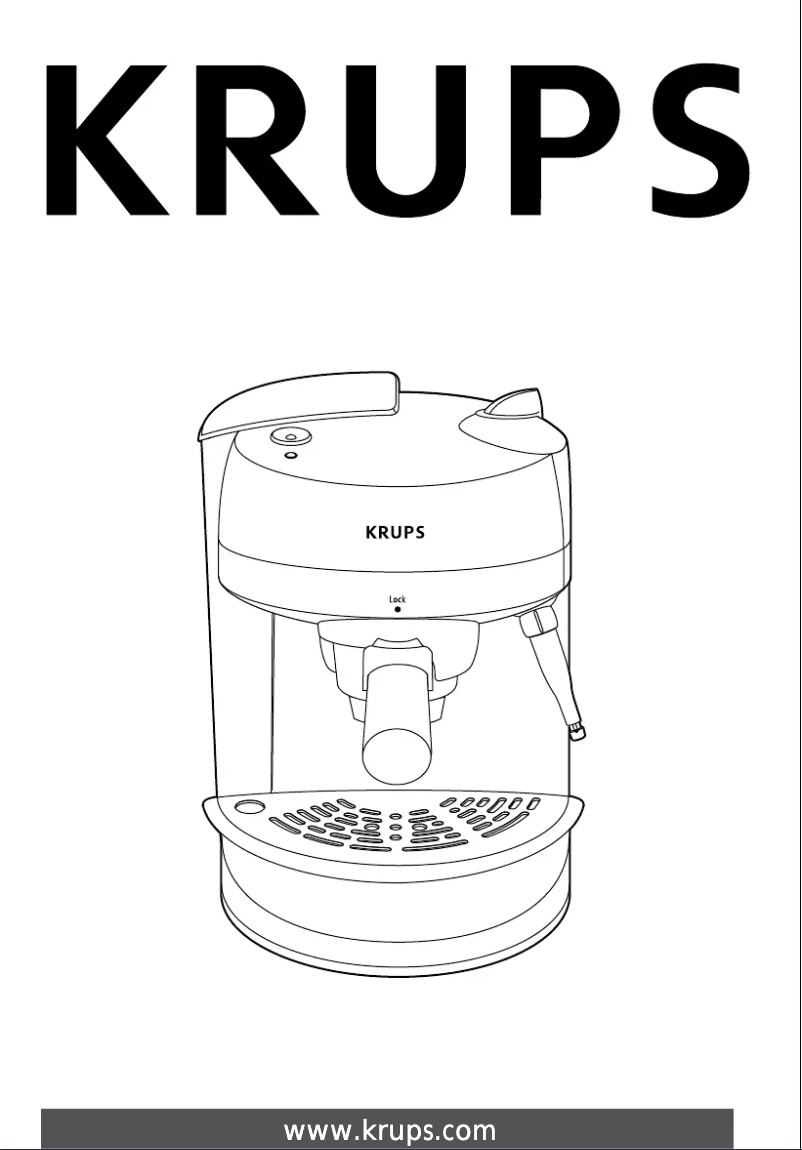 Page 1 de la notice Manuel utilisateur Krups F920