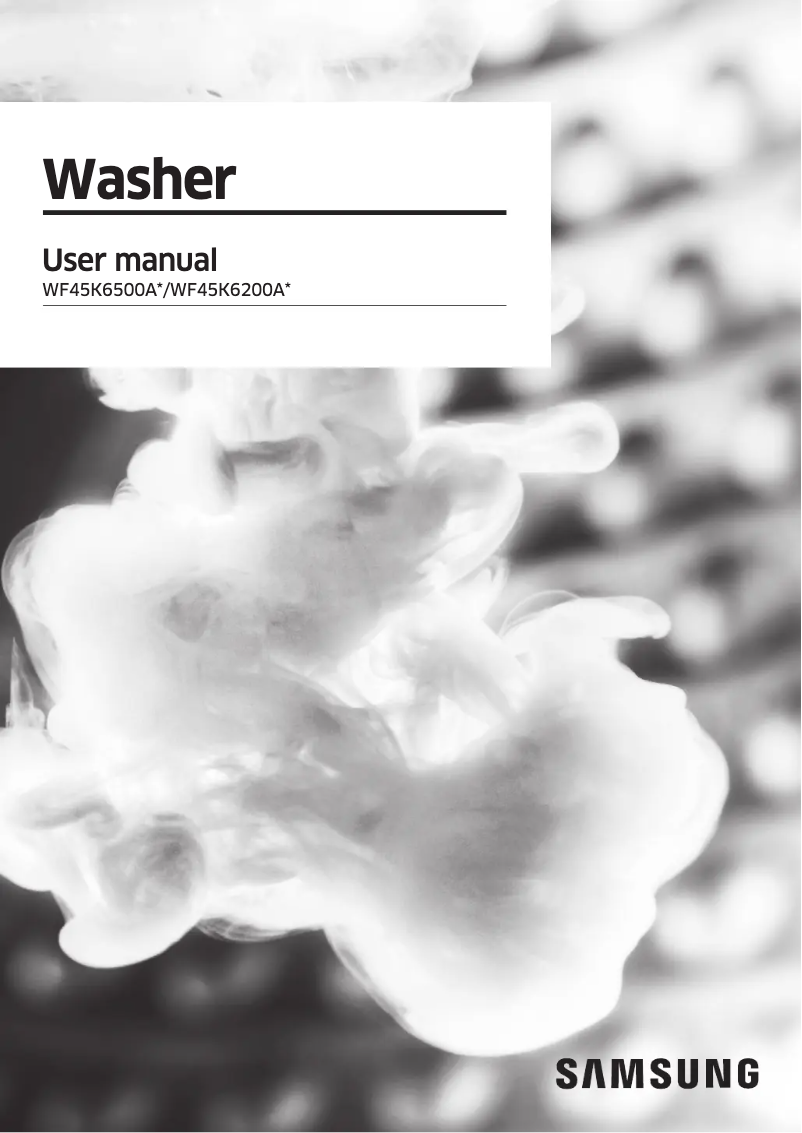 Image de la première page du manuel de l'appareil WF6500