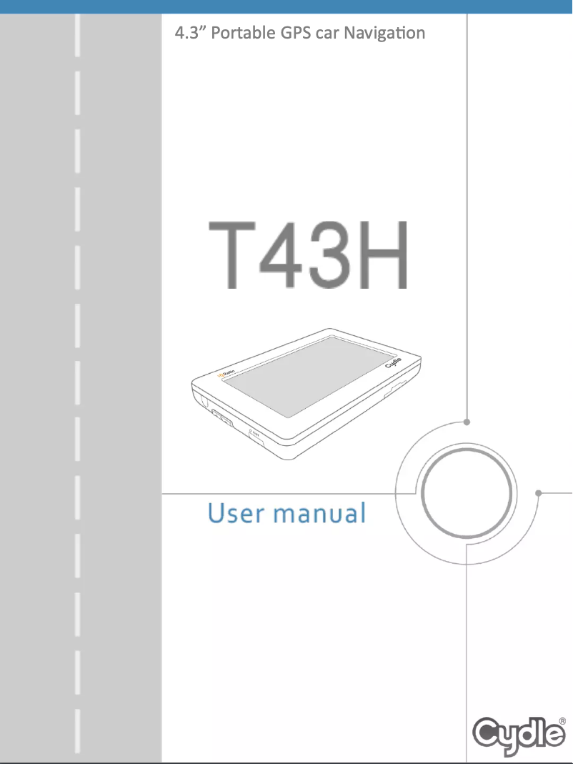 Page n°1 - Manuel utilisateur Cydle T43H