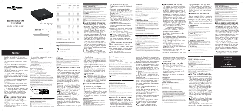 Image de la première page du manuel de l'appareil DC465PD