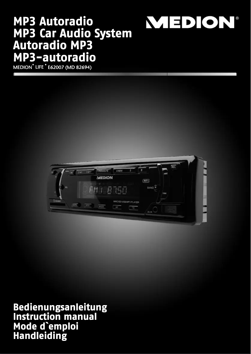 Image de la première page du manuel de l'appareil LIFE E62007 (MD 82694)