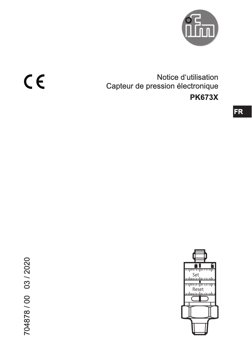 Image de la première page du manuel de l'appareil PK6730