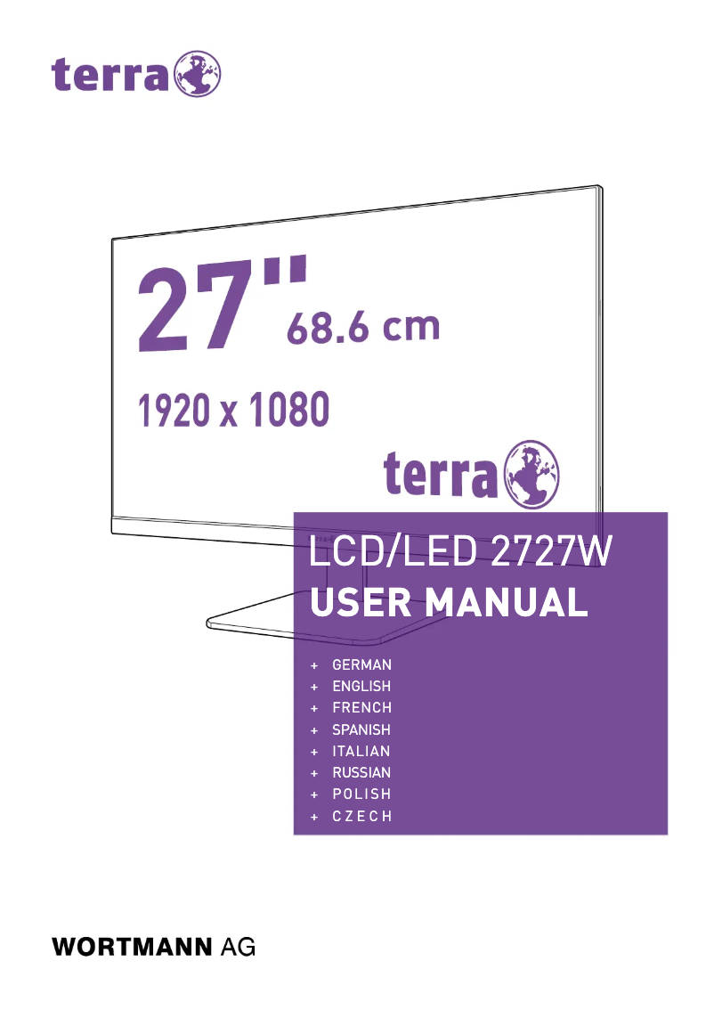 Image de la première page du manuel de l'appareil Terra LED 2727W