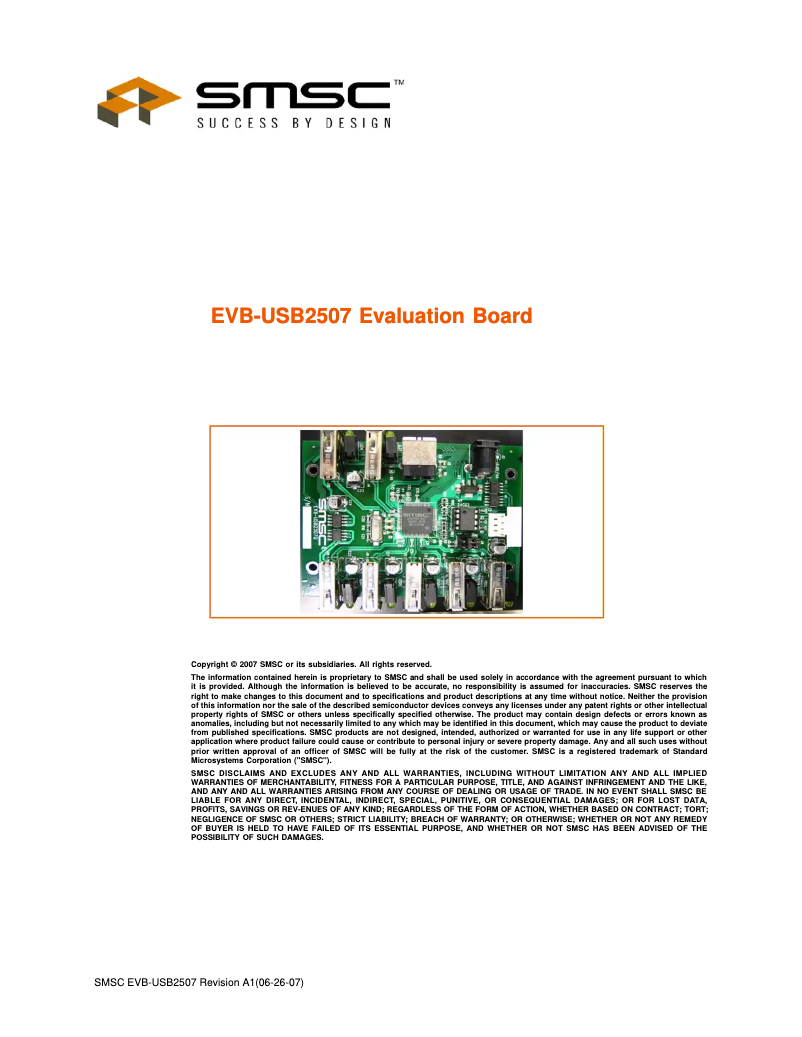 Página 1 del manual Manual de usuario Microchip USB2507
