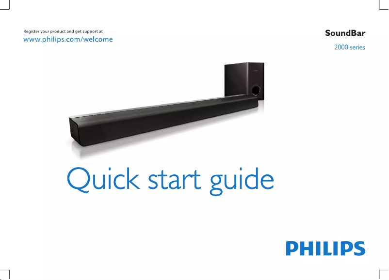 Page 1 de la notice Guide de démarrage rapide Philips CSS2123