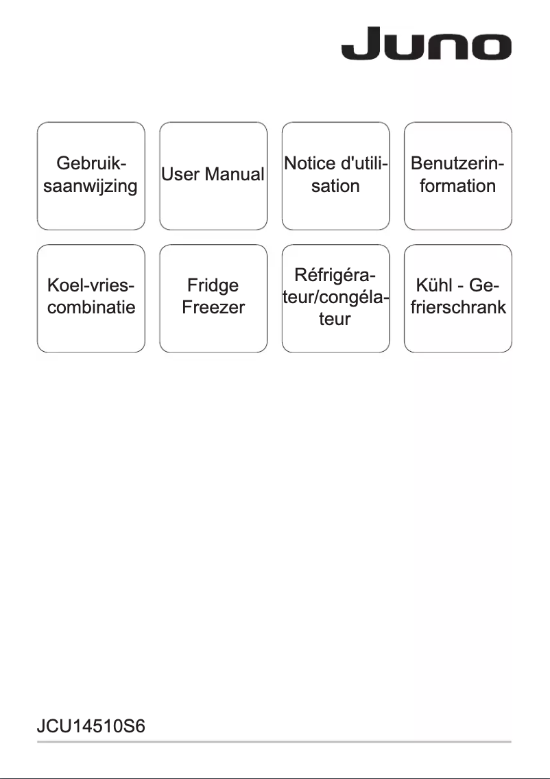 Image de la première page du manuel de l'appareil JCU14510S6