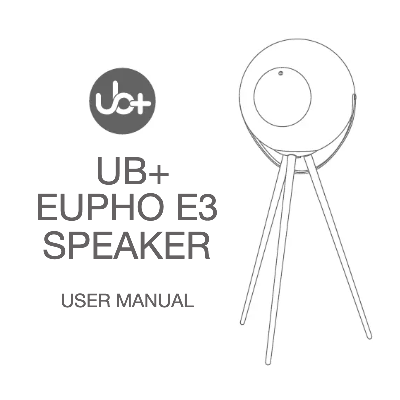 Page 1 de la notice Manuel utilisateur UB+ Eupho E3 Bluetooth