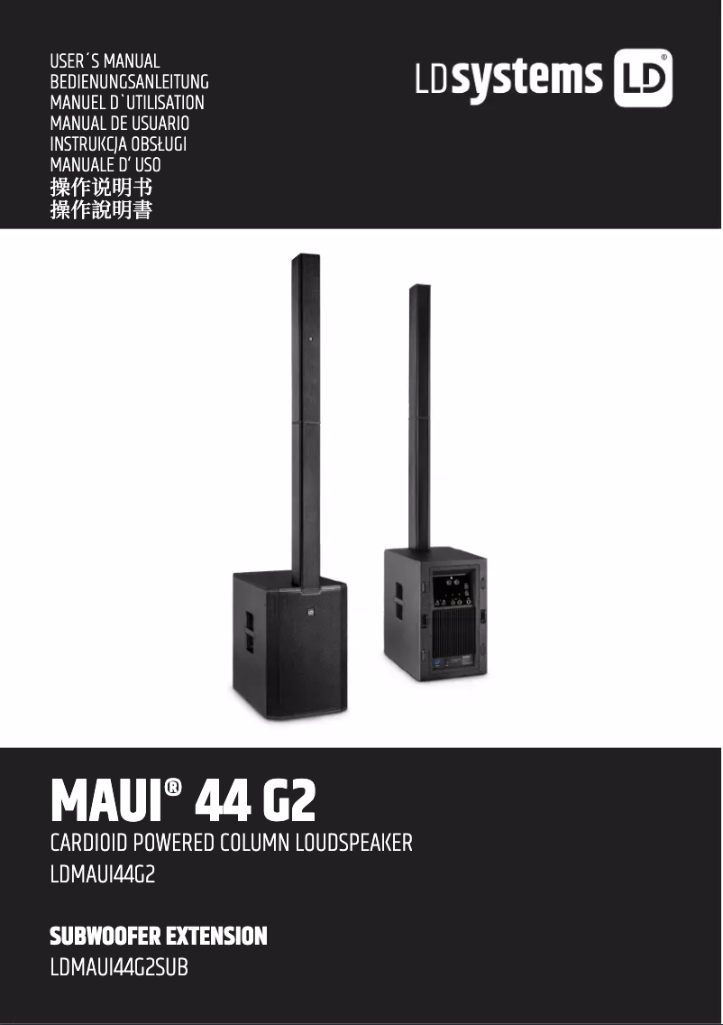 Página 1 del manual Manual de usuario LD Systems Maui 44 G2