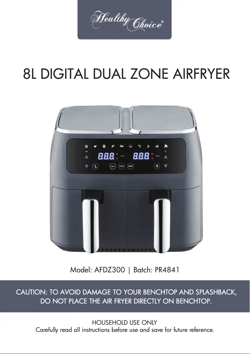 Page 1 de la notice Manuel utilisateur Healthy Choice AFDZ300