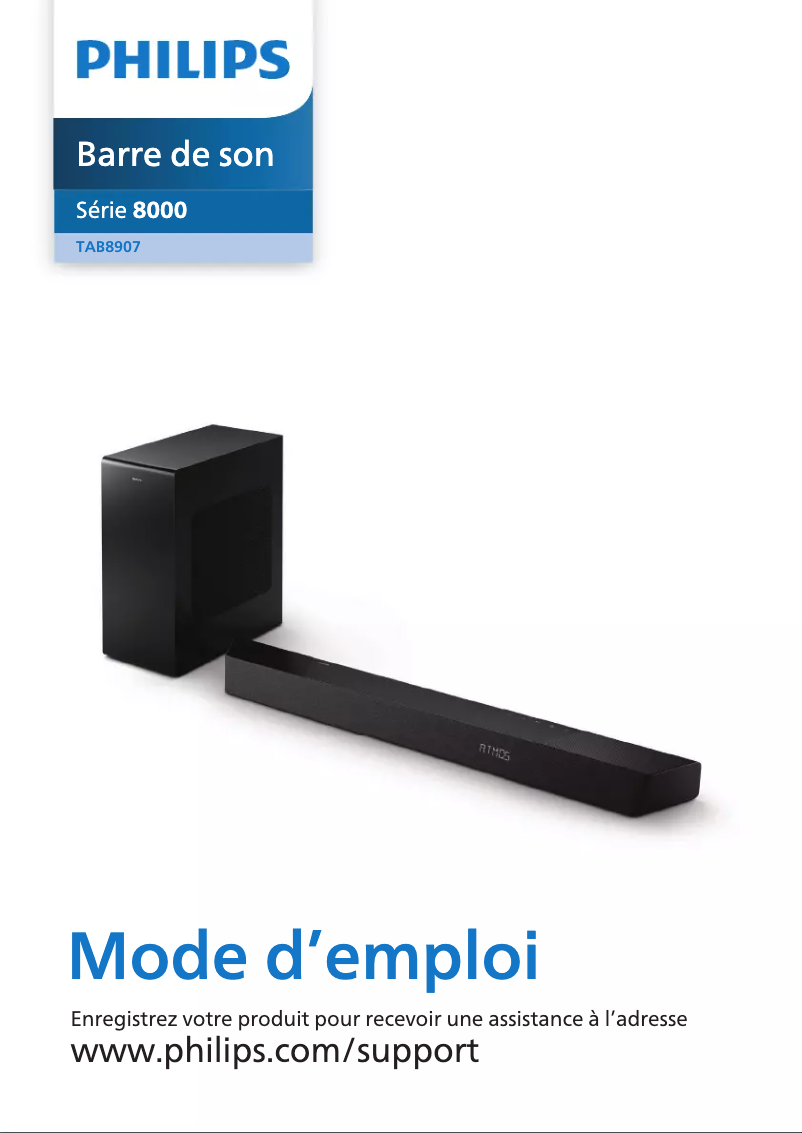 Image de la première page du manuel de l'appareil TAB8907