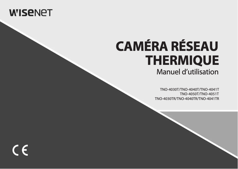 Page 1 de la notice Manuel utilisateur Hanwha TNO-4050T