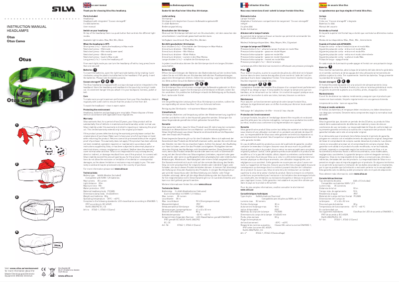Page n°1 - Manuel utilisateur Silva Otus