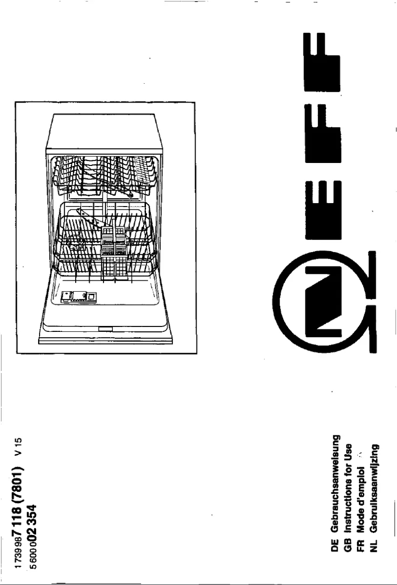 Page n°1 - Manuel utilisateur Neff S 5456