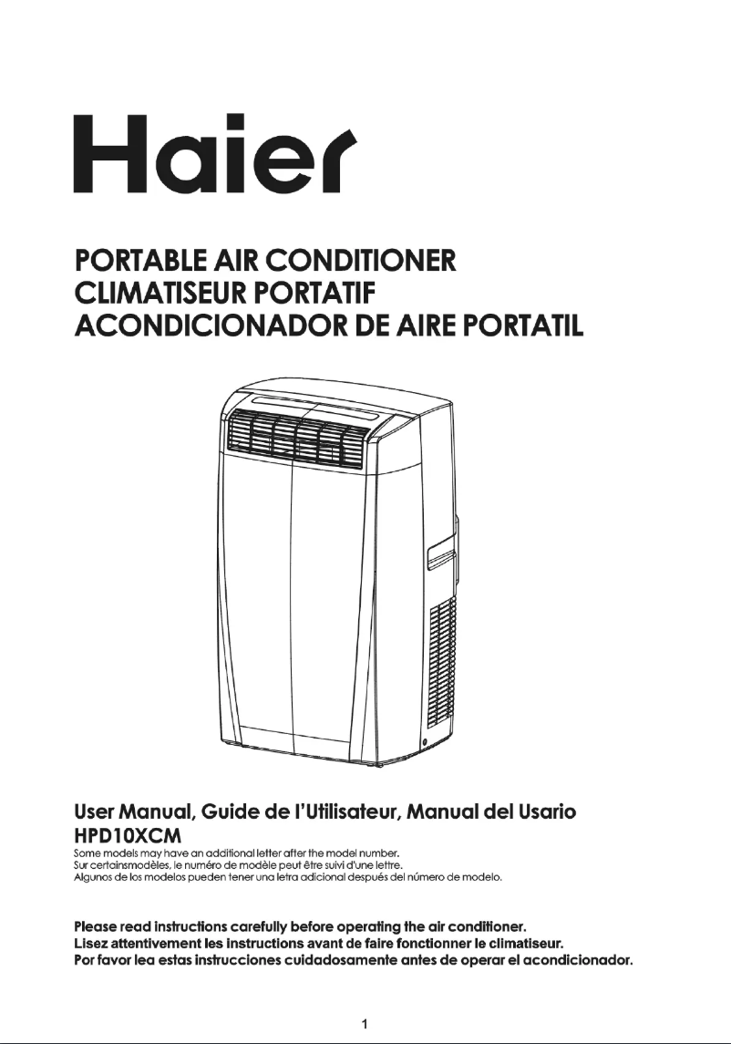 Page n°1 - Mode d'emploi Haier HPD10XCM