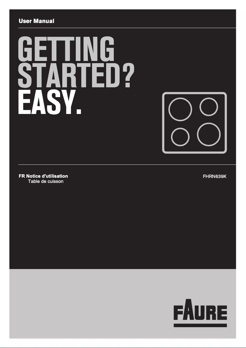 Page 1 de la notice Manuel utilisateur Electrolux FHRN639K