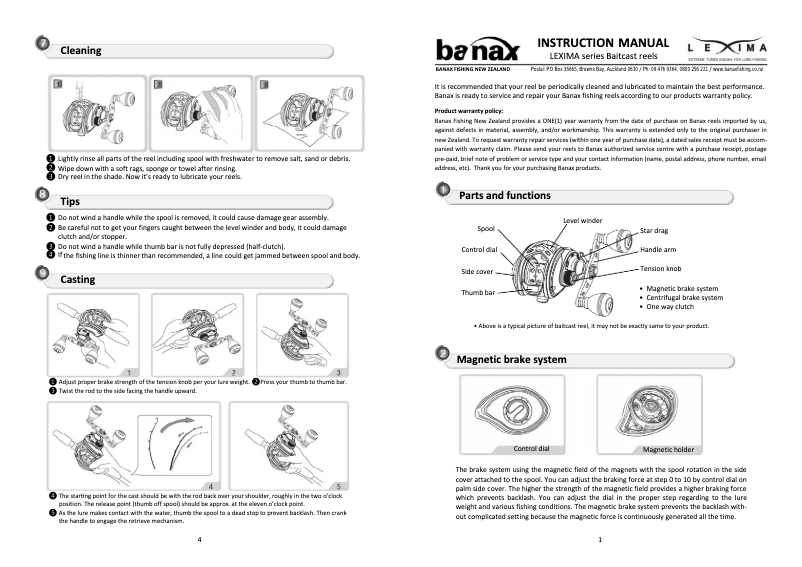 Page n°1 - Manuel utilisateur Banax Lexima LX 105