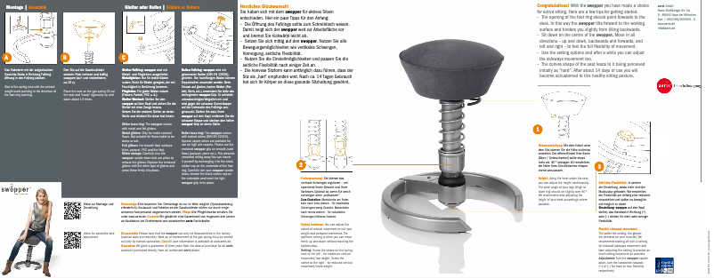 Page 1 de la notice Manuel utilisateur Aeris Swopper Standard