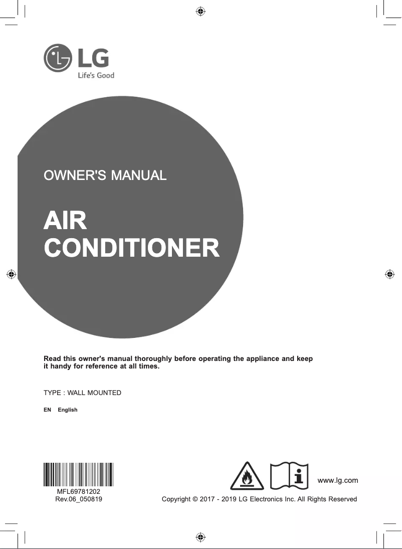Page n°1 - Manuel utilisateur LG WS24TWN