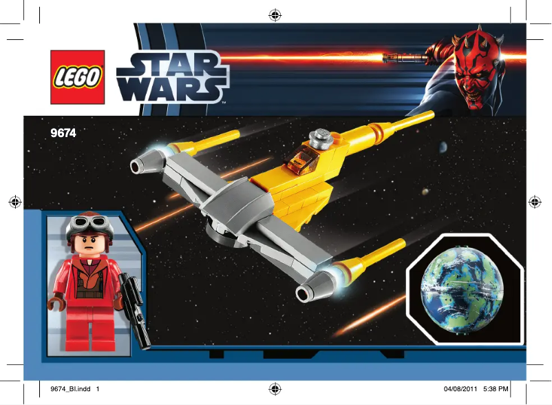 Page 1 de la notice Manuel utilisateur Lego Naboo Starfighter (TM) & Naboo (TM)