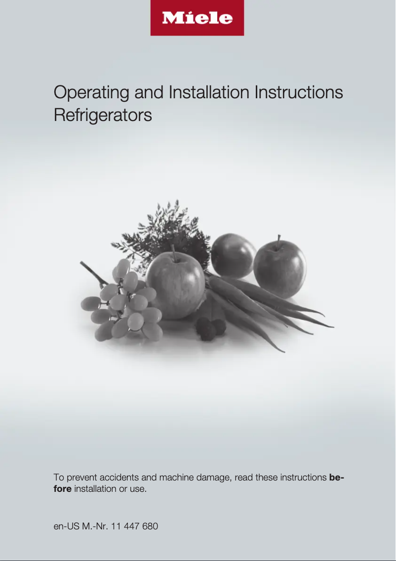 Image de la première page du manuel de l'appareil KS 37472 iD