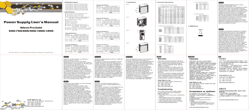 Image de la première page du manuel de l'appareil Silent Pro Gold