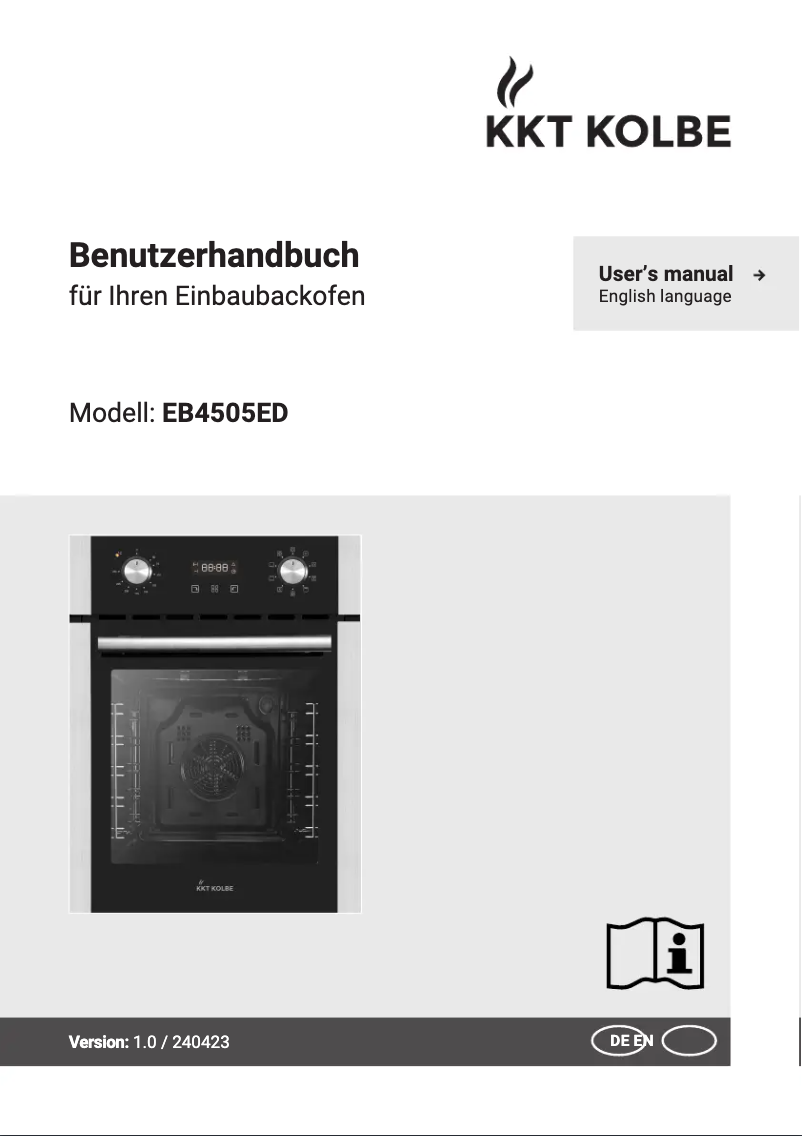 Page n°1 - Manuel utilisateur KKT Kolbe EB4505ED