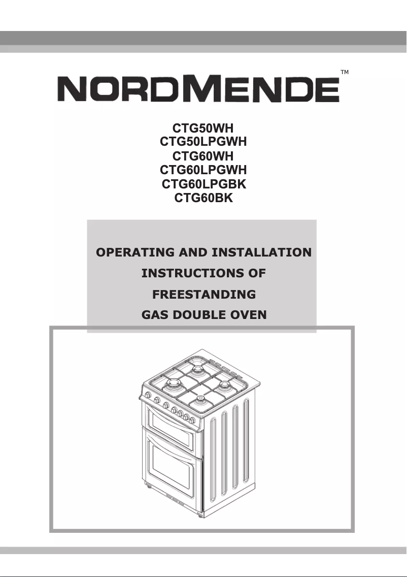 Page n°1 - Manuel utilisateur Nordmende CTG50LPGWH