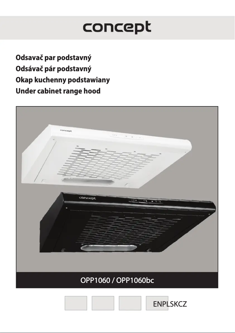 Page 1 of the manual User Manual Concept OPP1060BC