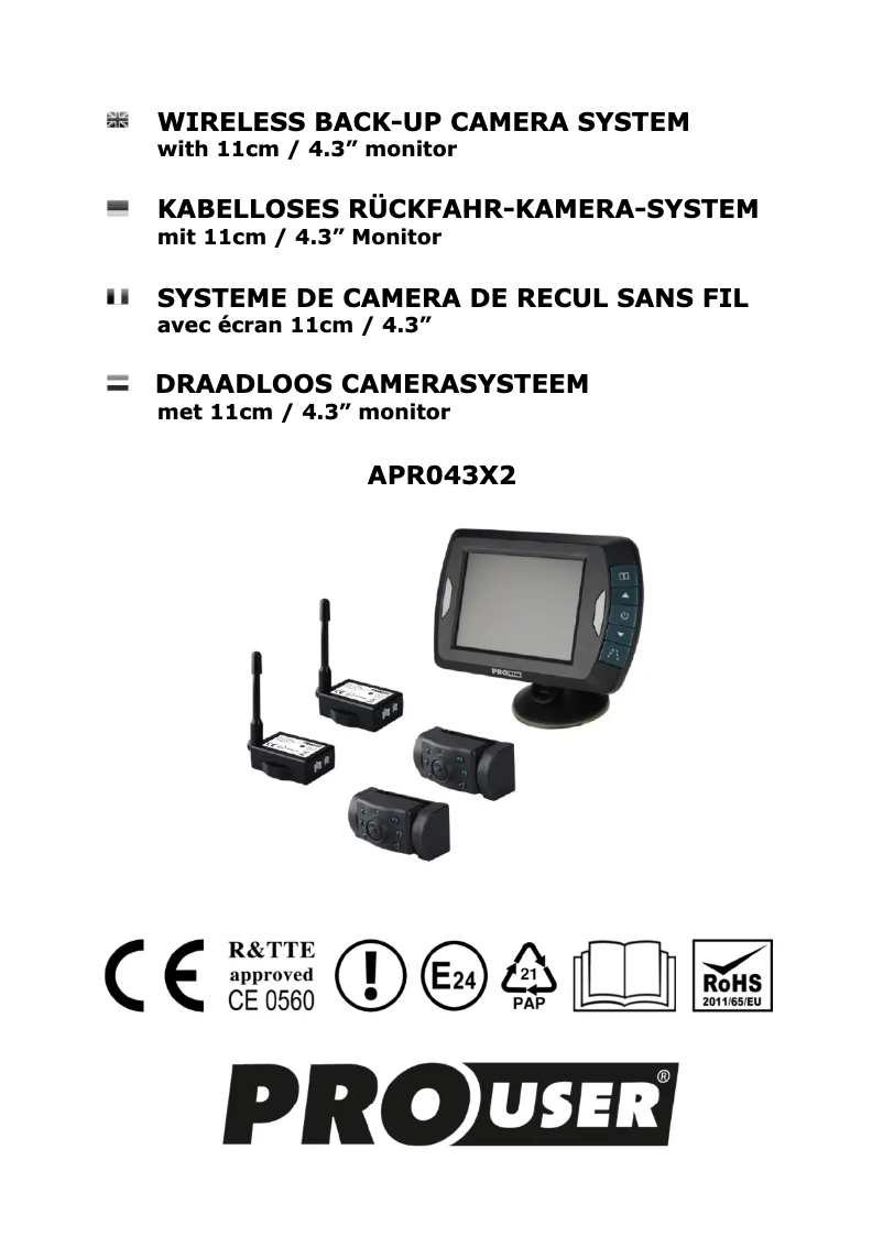 Image de la première page du manuel de l'appareil APR043x2