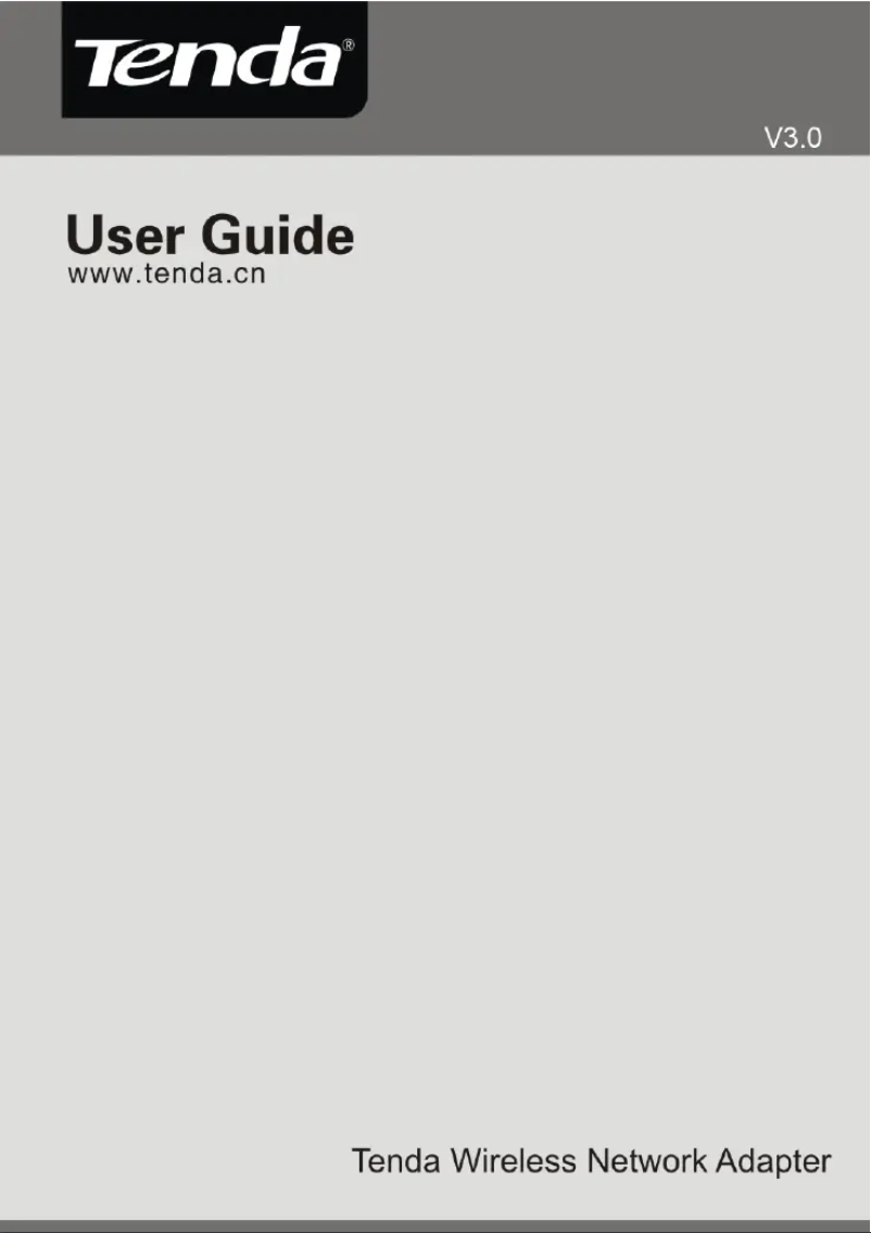 Page 1 de la notice Manuel utilisateur Tenda W322UA
