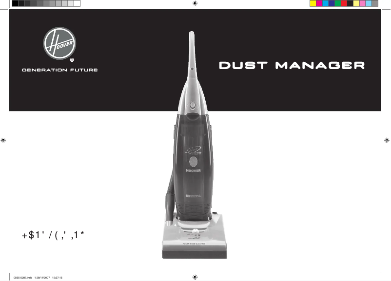 Image de la première page du manuel de l'appareil Dust Manager DM 4523