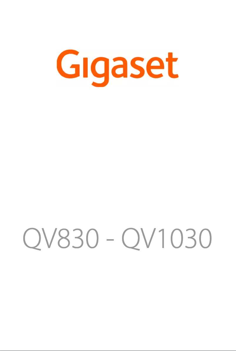 Page 1 de la notice Manuel utilisateur Gigaset QV1030