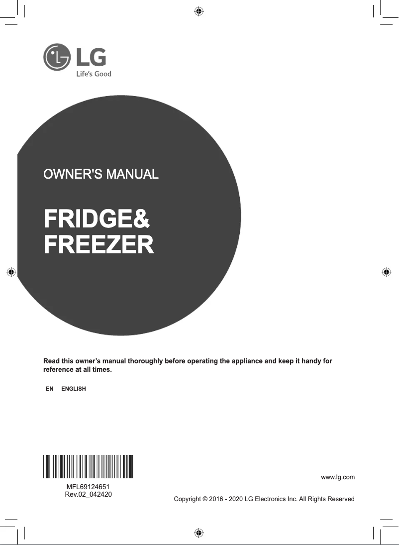 Page 1 de la notice Manuel utilisateur LG GS-L6012PZ