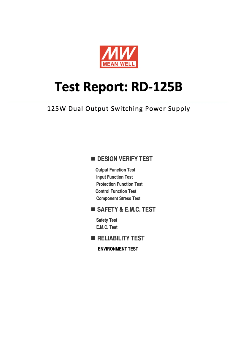 Image de la première page du manuel de l'appareil RD-125B