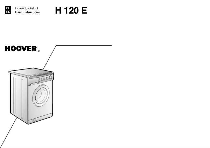 Page n°1 - Manuel utilisateur Hoover H120E PL