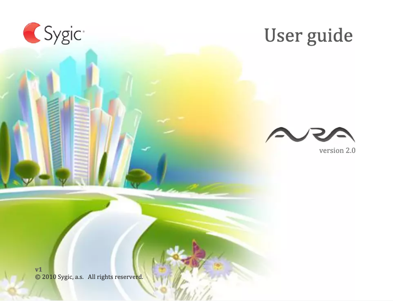Page n°1 - Manuel utilisateur Sygic Aura