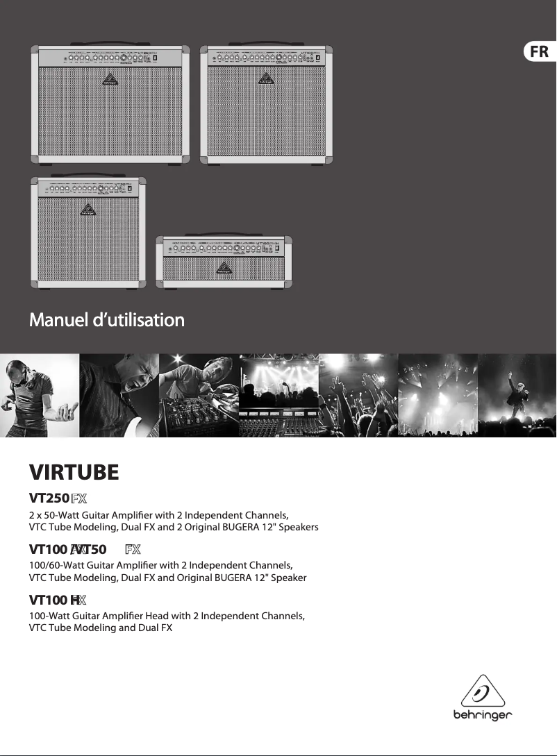Image de la première page du manuel de l'appareil Virtube VT100FX