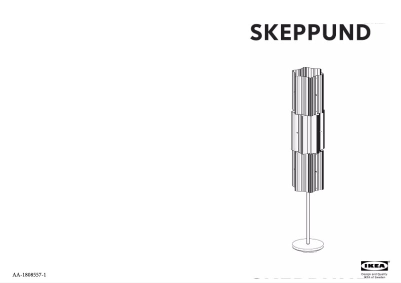 Page 1 de la notice Manuel utilisateur Ikea SKEPPUND