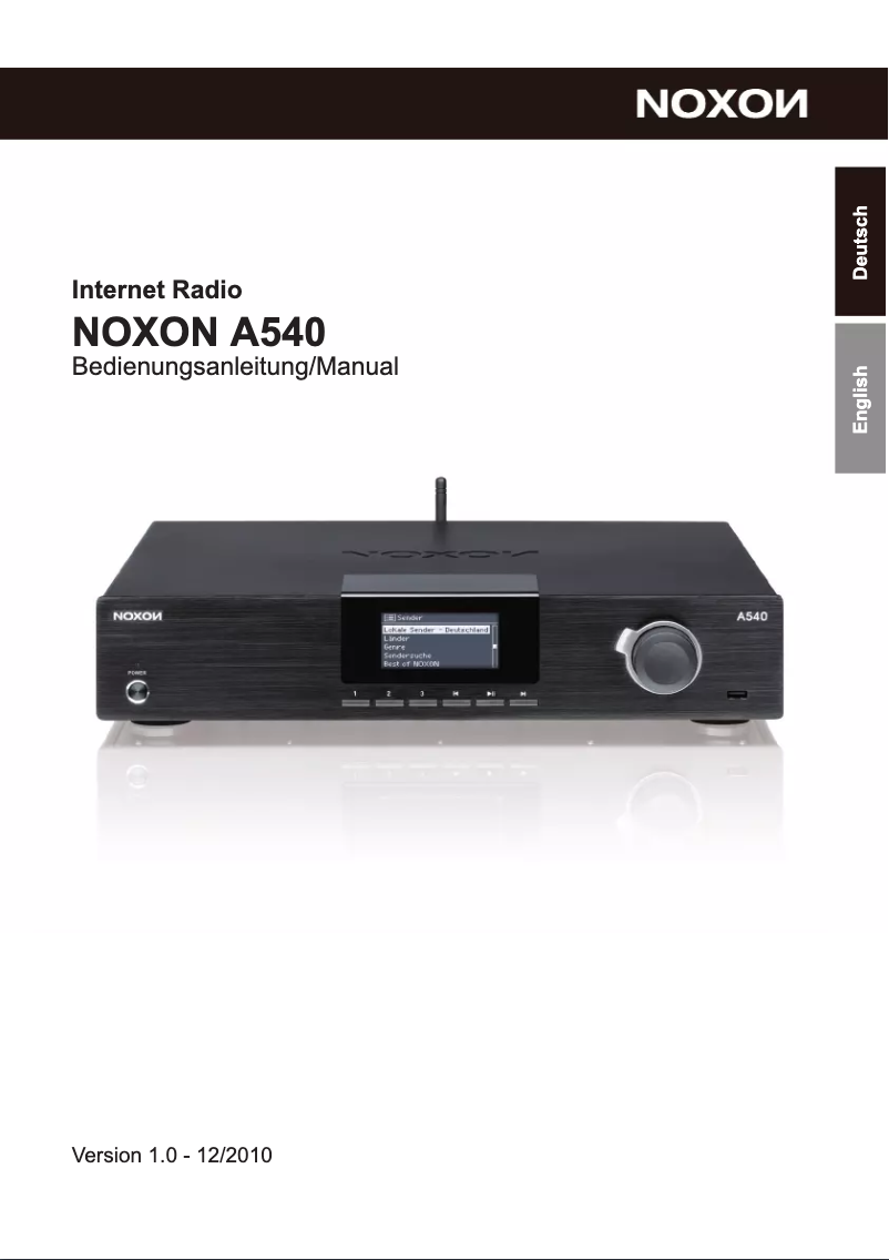 Página 1 del manual Manual de usuario Terratec NOXON A540+