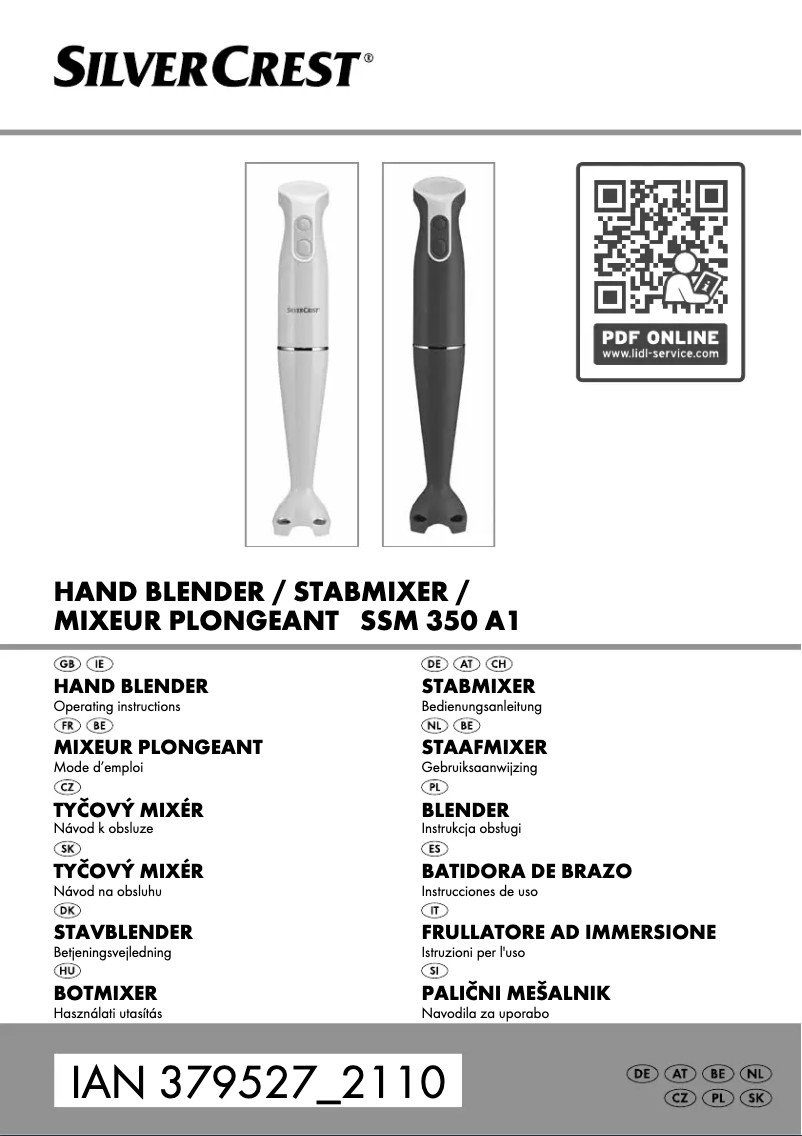 Image de la première page du manuel de l'appareil SSME 600 A1