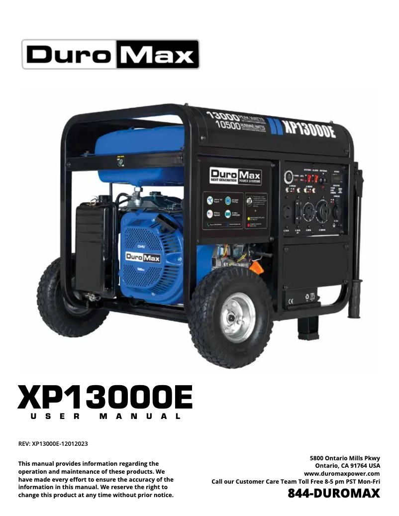 Image de la première page du manuel de l'appareil XP13000E